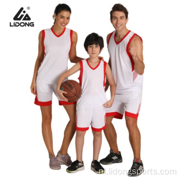Aangepaste ontwerpbasketbalkleding uniform voor team